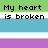 Pixelated text on horizontal color bands: green, white, blue, white, purple, then partial green and blue below with gray overlay.