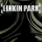 [Linkin Park] text repeated twice at top, 'Crawling in my skin' below on dark background with abstract shapes.