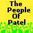 Yellow background with black text reading "The People of Patel" and green pixelated grass-like shapes at the bottom.