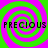 Four identical spiral patterns in green and magenta with the word 'PRECIOUS' overlaid on each quadrant.