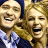 Six pixelated faces arranged in two with text overlay, all smiling broadly