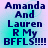 Four identical display text on a gradient background with subtle pixelation