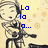 Pixelated cartoon character playing guitar with blue text overlays on a beige background.