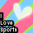 Pixelated sports-themed icons display heart, softball, soccer, basketball, track, and XC Cross Country symbols with text labels.