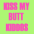 Animated sequence showing pink text on a green background fading to white with pixelated distortion.