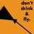 A pixelated orange background with a dark triangular shape and partial text reading 'drink' and '&'.