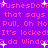 Pixelated text repeats 'PushesDoor' and 'that says Pull, Oh No Pull, Oh No It's locked!' on a purple background with white stars.