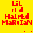 Red pixelated text on yellow background with two identical vertical text blocks and scattered dots, animated with dot movement.