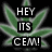 Green cannabis leaf icon with white text blocks reading 'HEY ITS CEM!', 'SAYING THAT HE...', 'SMOKED SOME WEED TODAY', and 'HAVE YOU?' on black background.