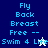 Pixelated text and star icons on blue, light blue, white, and purple backgrounds with animated color changes.