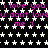 Pixelated text repeats 'i love you' and 'u dont love me :(' over a black background with white stars, with a gray rectangle in the bottom-right corner.