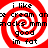 Four identical red and white spiral patterns with black text reading "i like ice cream and snacks mmmmmm good im fat" arranged in a