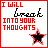 A 48x48 pixel animated contact sheet showing two frames of a buddy icon with red text, black handwritten-style text, and star symbols that change from solid to outline between frames.