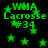 Green pixelated text and stars on black background, repeated in four quadrants with slight variations.