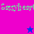 Pixelated green text 'Sassyheart' appears on pink and purple backgrounds with blue and pink stars in a