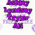Pixelated purple text and shapes on white background, including 'Ashley', 'Lindsay Taylor', 'FREE PICTURE', 'Jill', 'My', 'MUCH', 'SO', and circular icons.