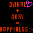Pixelated orange text and symbols on black background with one pink heart symbol, showing two states of an animation.