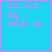 A 3x3 contact sheet of animated frames showing a pixelated text animation on a cyan background with pink borders, where yellow letters gradually form the phrase "its not my fault im HOT" across multiple frames.