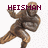Pixelated figure in dynamic pose with maroon text above; left version reads HEISMAN, right version reads TROPHY.