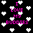 Black background with white pixelated hearts and pink text reading "I LOVE MY BUDDIES" in multiple positions.