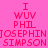 Pixelated text on a pink background with two identical vertical of red lettering
