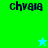 Green and cyan background split into four quadrants with 'chvala' text in each, two stars appear sequentially.