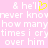 Pixelated text on pink background with yellow heart symbol replacing 'love' in 'he'll', repeated across two