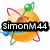 Animated icon with orange sphere, green and pink rings, blue ring, and text overlays changing across frames.
