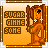 Pixel art character with brown hair in pigtails holding a wooden staff, standing against an orange background with text reading "SUGAR GIMME SOME".