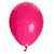 A static image with a pink balloon, blue gift box, rainbow stripes, and text about Emily's birthday party.
