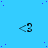 A static image with a light blue background scattered with small purple dots, featuring multiple identical black <3 symbols