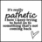 Pixelated grayscale icon with stylized text reading 'pathetic' and '2009' in overlapping layers, a small checkmark symbol in the bottom-right corner, and a thin gray border.