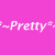 ~Pretty~*~In~*~*~Pink~ with pixelated character in pink top and blue jeans on white background.
