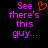 Pixelated text in purple and red on black background, with a red heart symbol replacing the 'o' in 'See' on the left side.