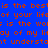 Blue background with orange pixelated text repeating phrases like 'is the best' and 'of your life' in a pattern, with a green gradient overlay in the lower-left corner