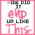 Pixelated text 'HOW DID IT END UP LIKE THIS' in pink and black on white background with varying border styles.