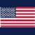 Static pixelated image of a flag with horizontal stripes and a blue field containing small squares.