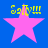 Four identical pixelated pink stars on a blue background with yellow text above each star.