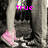 A pixelated image of a person's lower legs and feet in gray pants and pink shoes, with the word 'true' in pink text on the left side and 'love' on the right side.