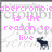 Pixelated image with repeated pink text 'abercrombie' and gray background, featuring a small dark animal figure in the lower right.