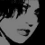 Black-and-white pixelated image showing a person's profile, 'THE DISTILLERS' text, and a circular symbol with X eyes and radiating lines.