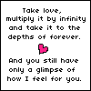 identical displaying text with a pink heart symbol, where one shows a white outline heart instead