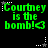 Green pixelated text reads "Courtney is the bomb!" with a heart symbol, displayed in six repeated on black background