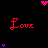 Pixel art animation with red text and pink/purple hearts on black background, displaying the phrase "Love is not a game of tag" across multiple frames.