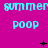 A static image with a bright pink background displays repeated text and symbols in cyan