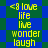 <8 love life live wonder laugh text appears on blue and green diamond-patterned background with yellow pixelated font.