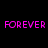 Four display the word FOREVER in pink pixelated text against black, gray, white, and dark gray backgrounds