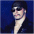 A 50x50 pixel animated buddy icon featuring a side-profile of a person with dark hair and sunglasses against a blue background, paired with green text reading "Original Icons .com" on a solid green backdrop.