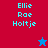 Pixelated text 'Ellie Rae Holtje' appears on red and blue backgrounds with a star symbol changing color between frames.