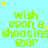 Light blue background with repeated green pixelated text 'wish upon a shooting star' and scattered yellow and white stars.